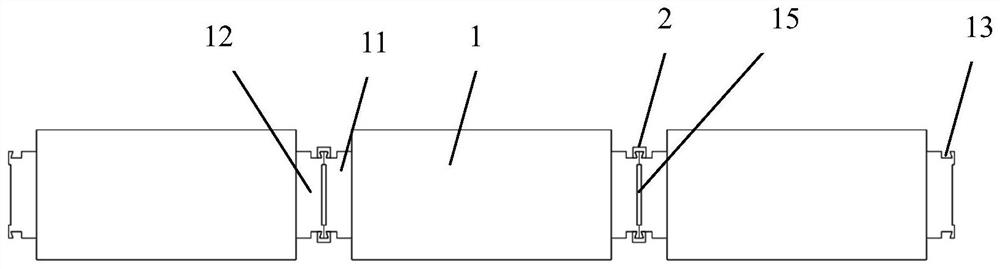 Connecting structure for series connection of high-capacity single batteries