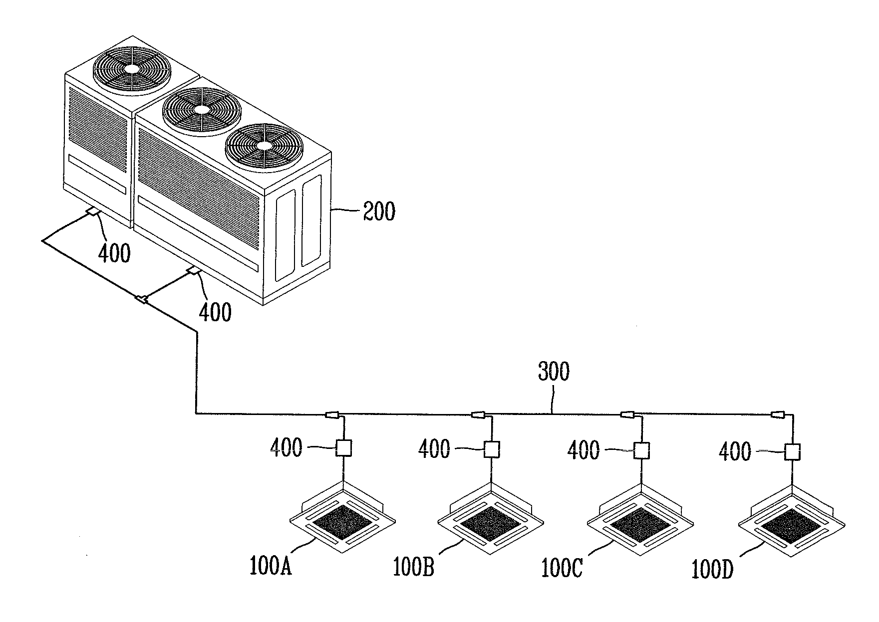 Communication Apparatus, Air Conditioning System Having The Same And Communication Method Thereof Using Refrigerant Pipes