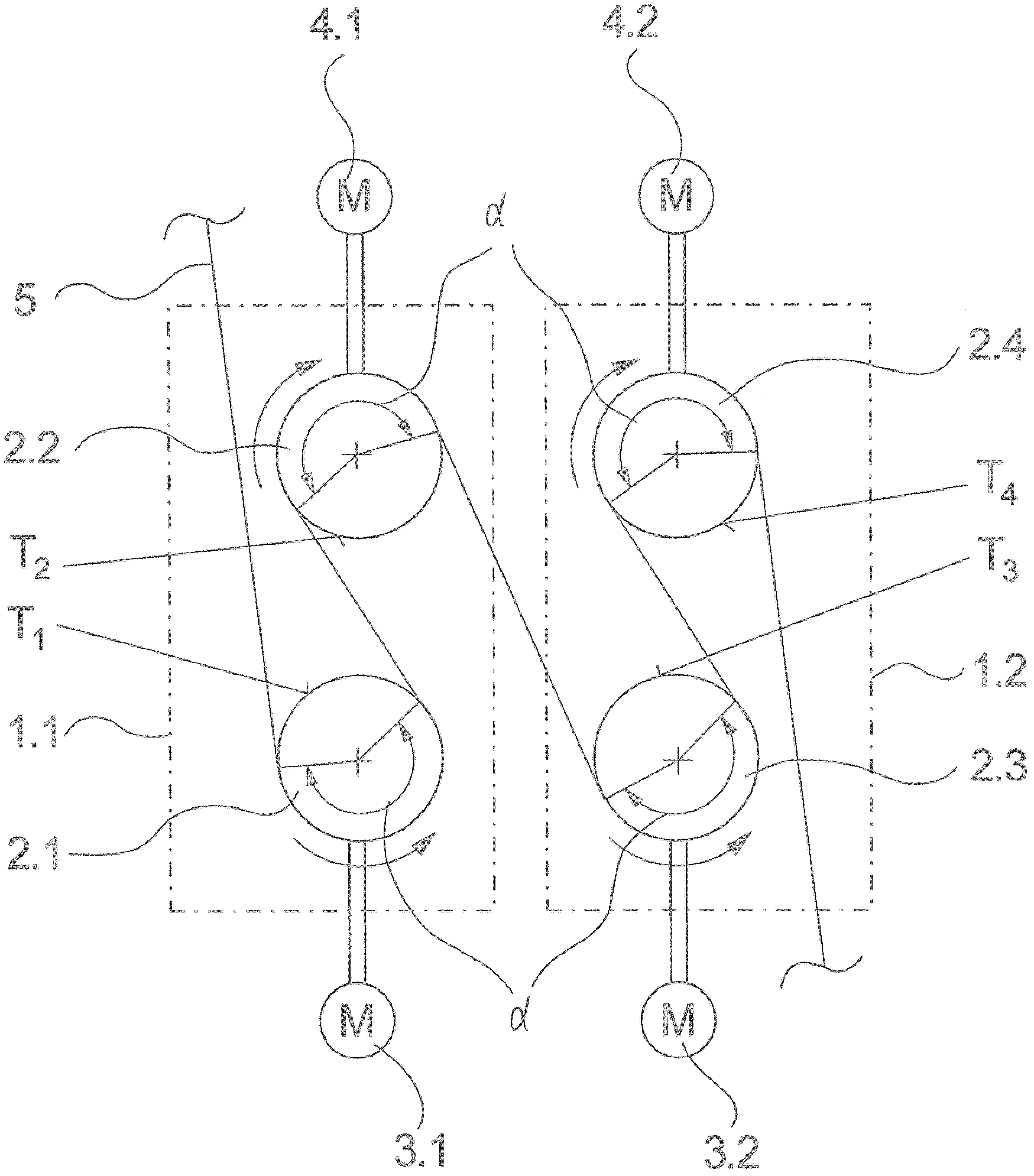 Method for removing and drawing a synthetic thread and a device for performing the method