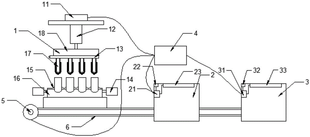 Automatic test tube washing machine