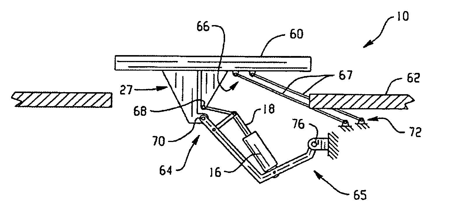 Emergency door actuator system