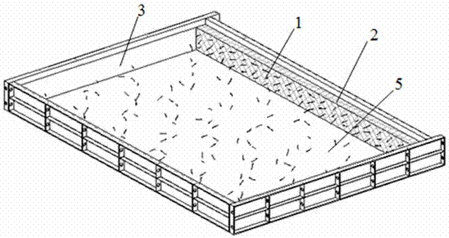 Construction method achieving fiber continuity at joint in process of pouring concrete for certain times