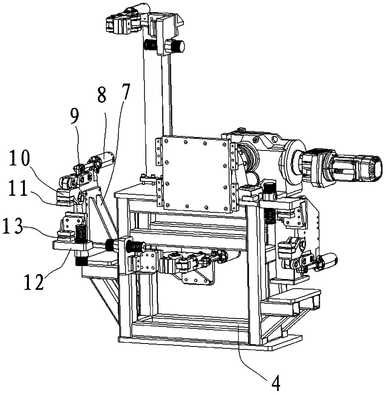 Positioning device for welding automobile parts