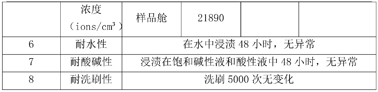 Water-based fluff paint containing negative oxygen ions and preparation method thereof