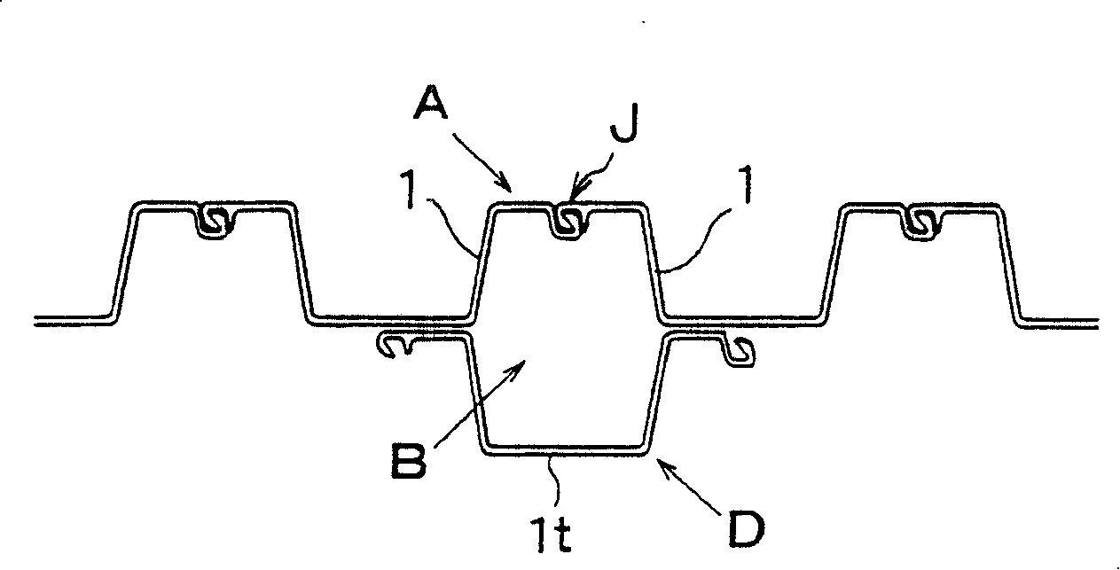 Steel plate wall and its mfg. method