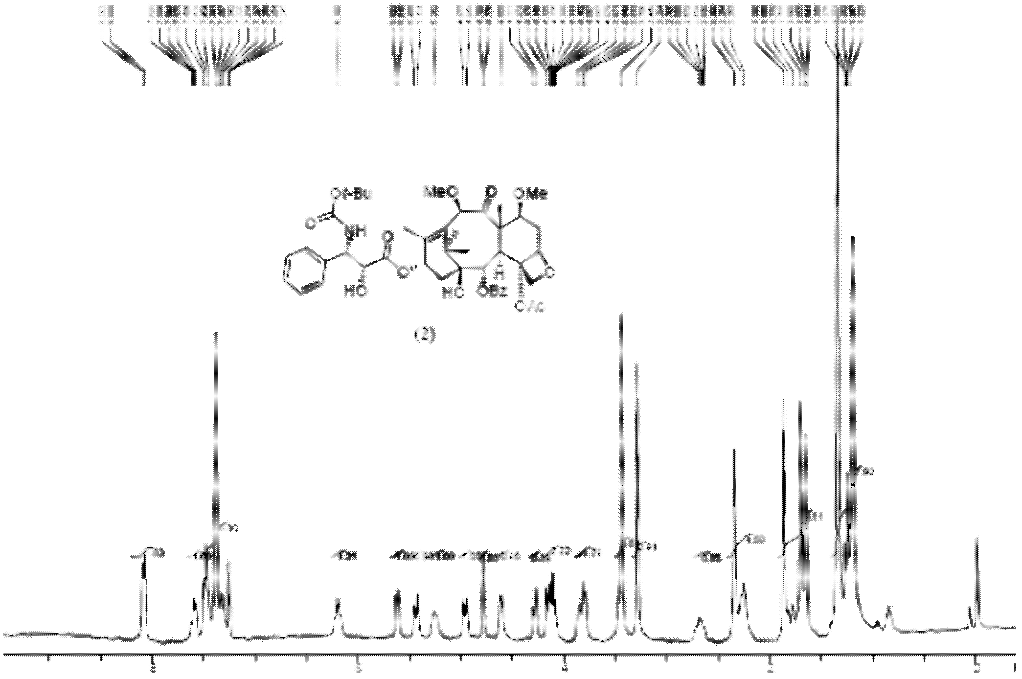 Method for removing protective groups and preparing dimethoxy taxane compound