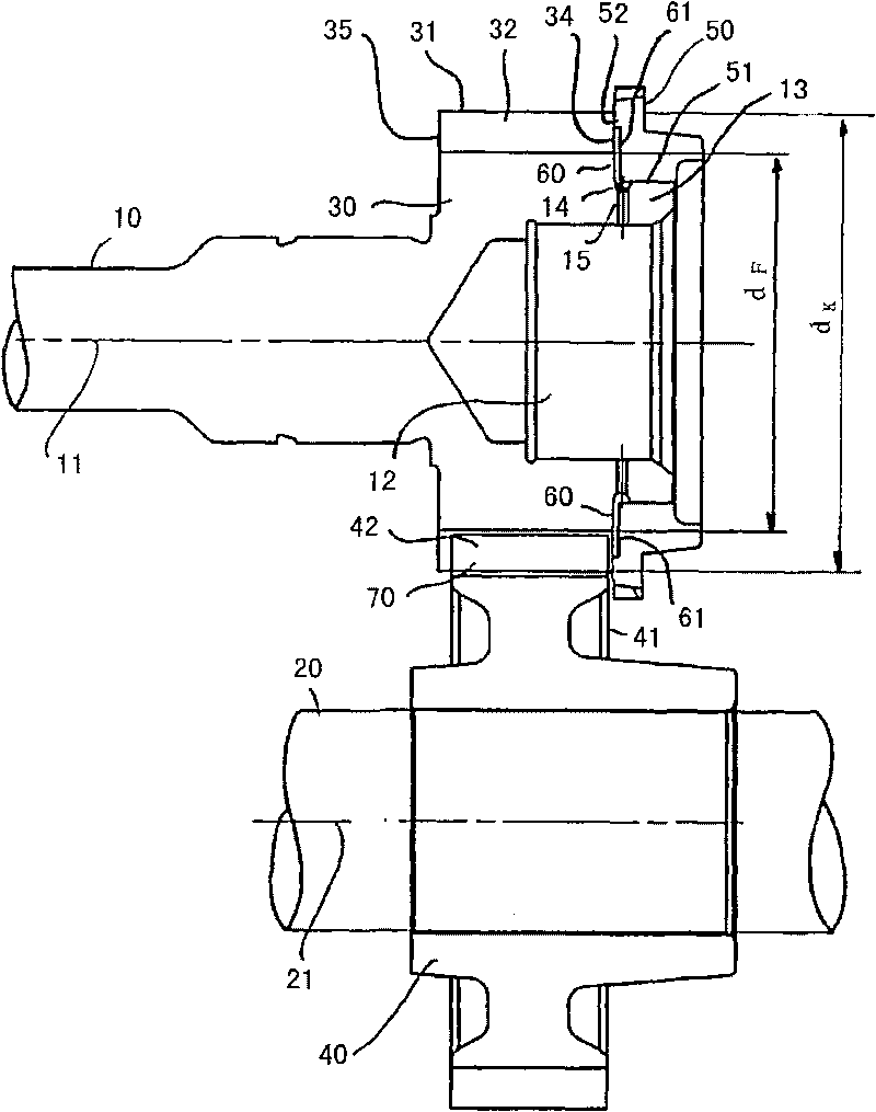 Transmission with gear and oil channel