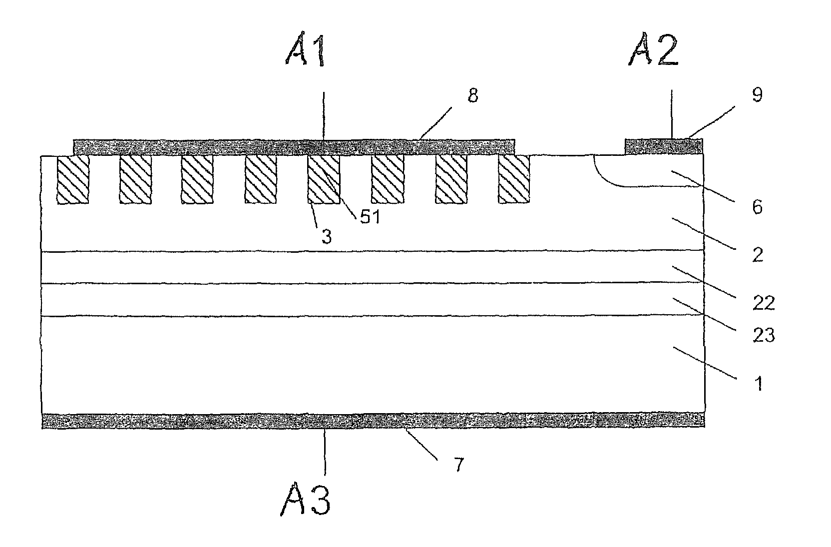 Protective element for electronic circuits