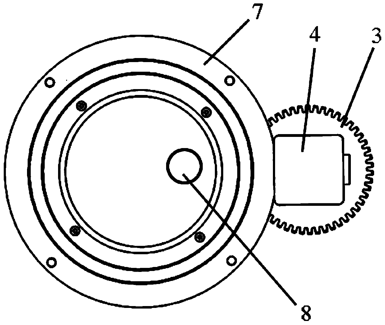 Rotary sample carrying table