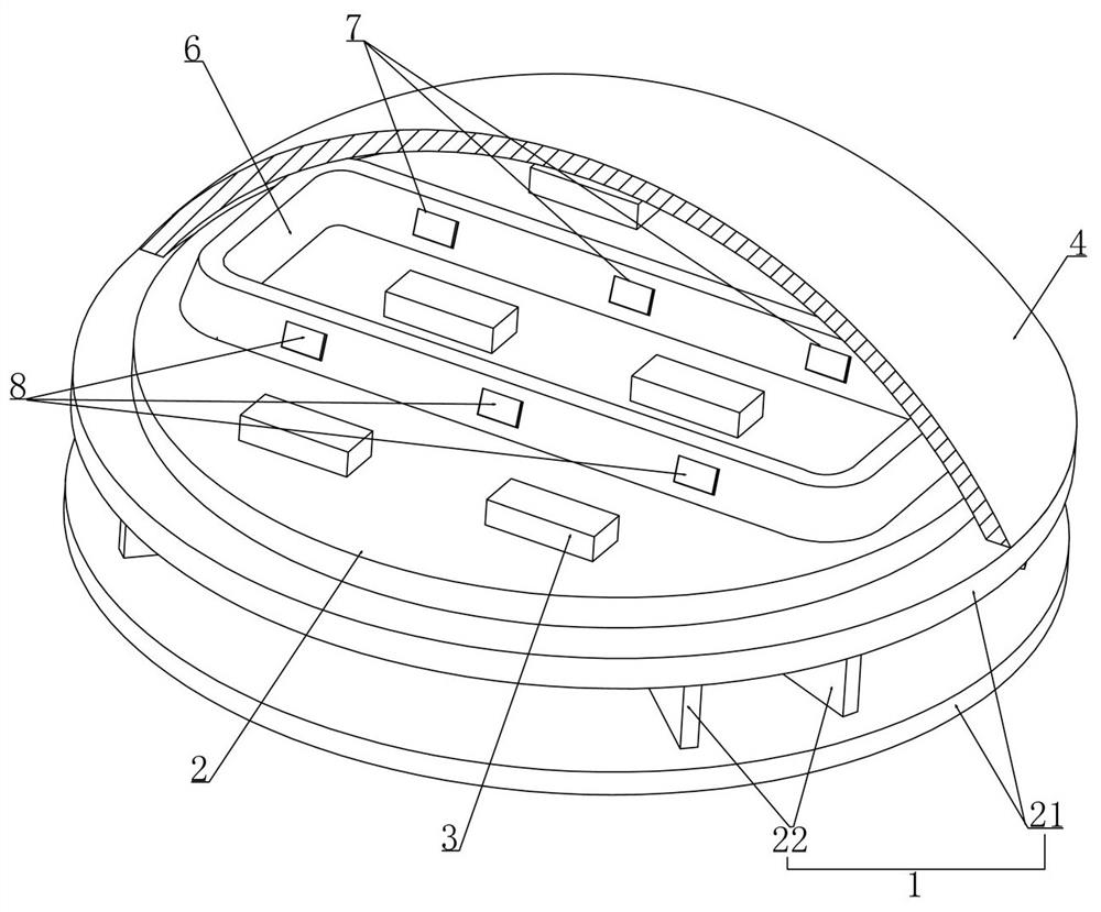 Multi-chip packaging structure applied to dynamic backlight