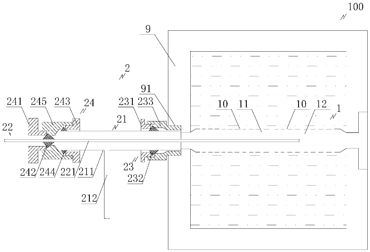 Concentric double-pipe injection-production horizontal well physical simulation device for thermal recovery of heavy oil