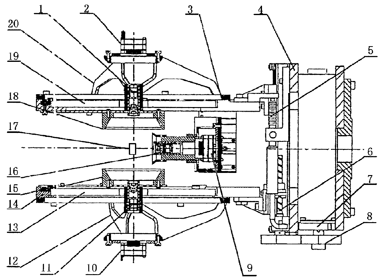 Laser alignment device with a movable mirror, laser-target alignment sensor with movable mirrors and laser alignment method