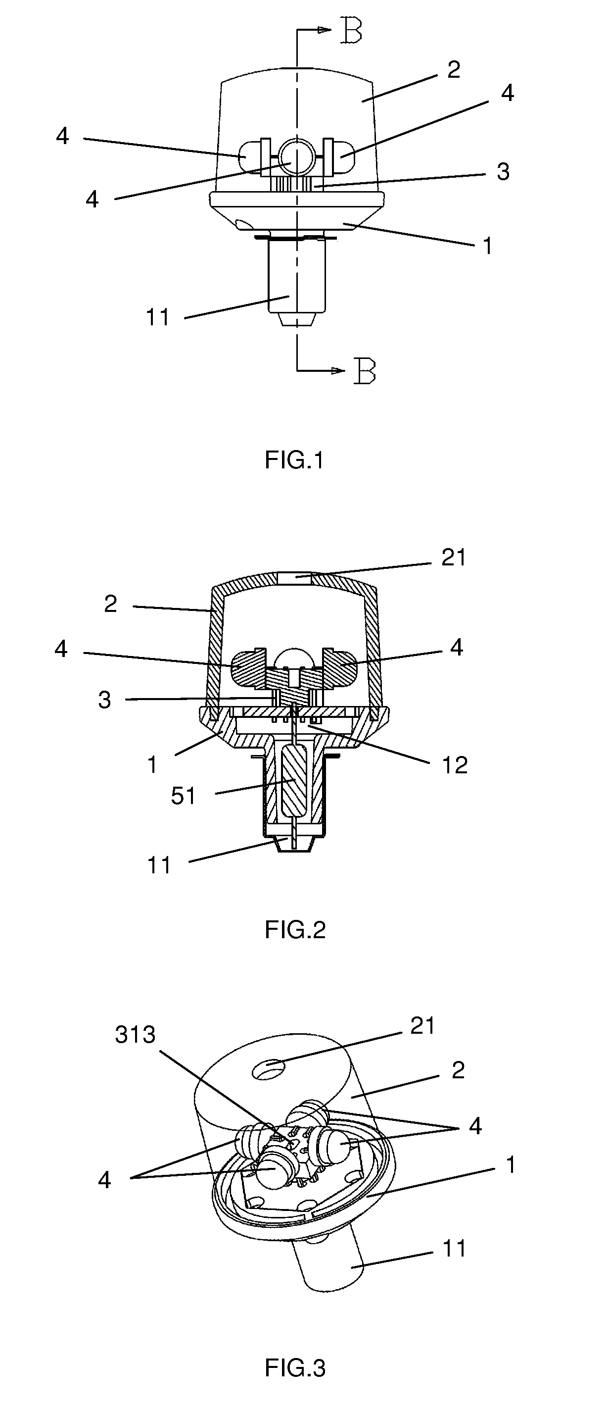 LED light module for portable lighting