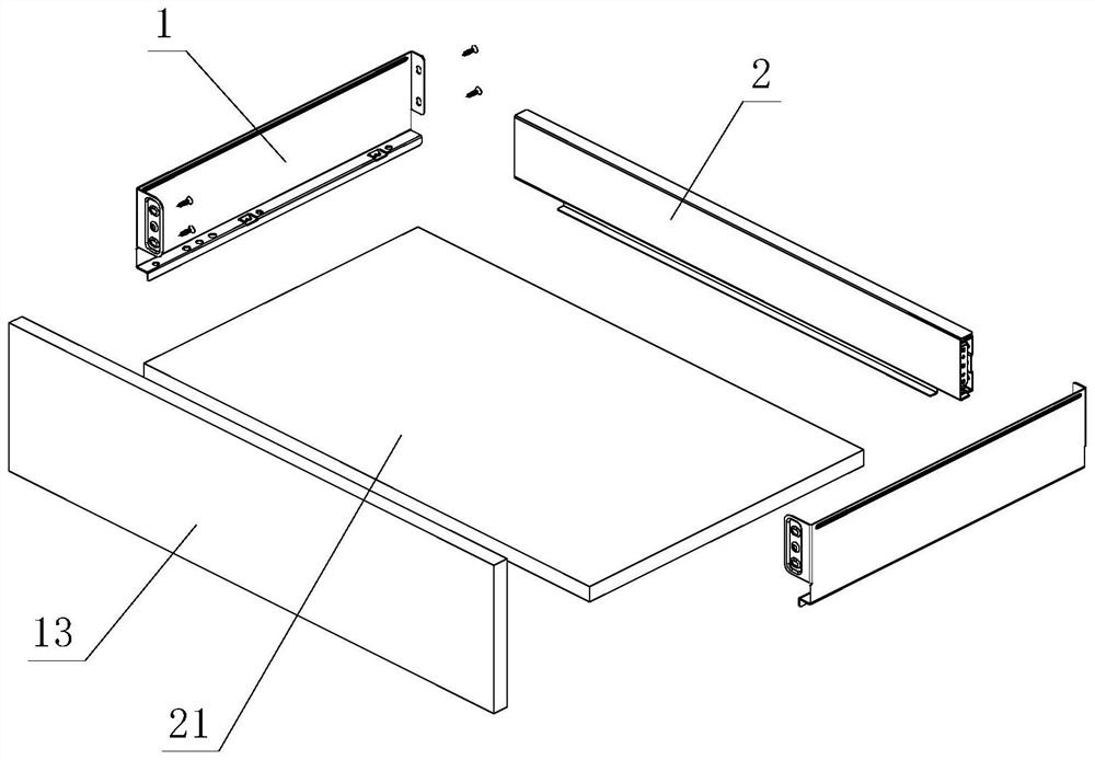 Improved drawer side plate and back plate assembly structure