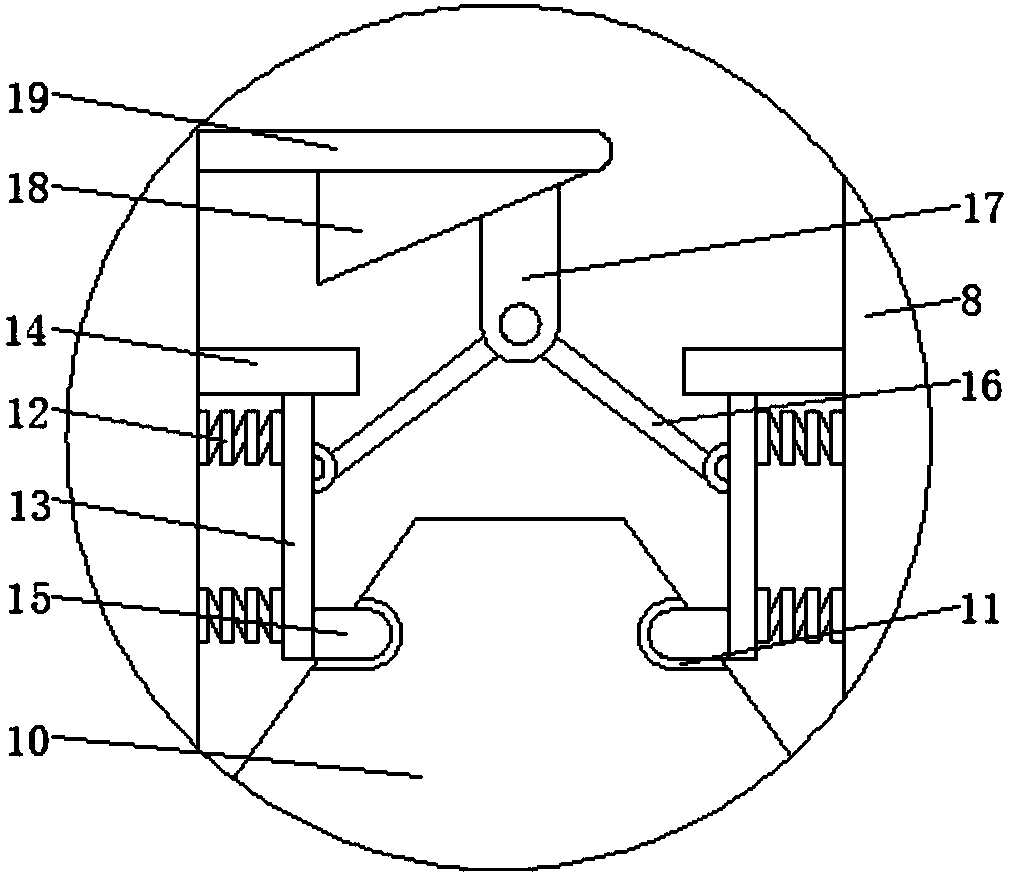 Processing and grinding device for flange plate of water heater