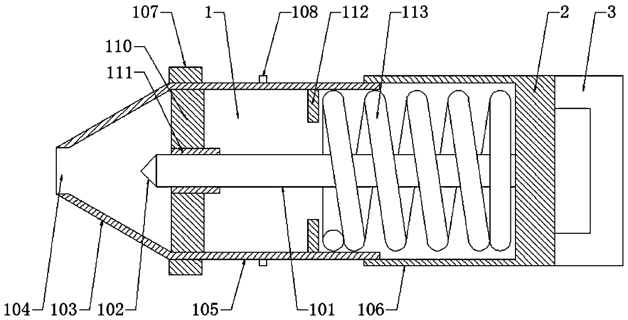 Electric detection device for electric power construction