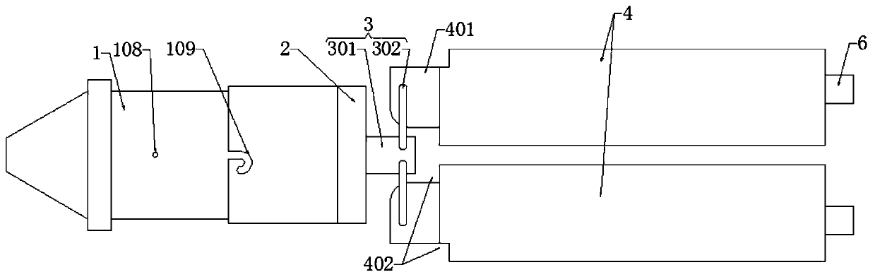 Electric detection device for electric power construction