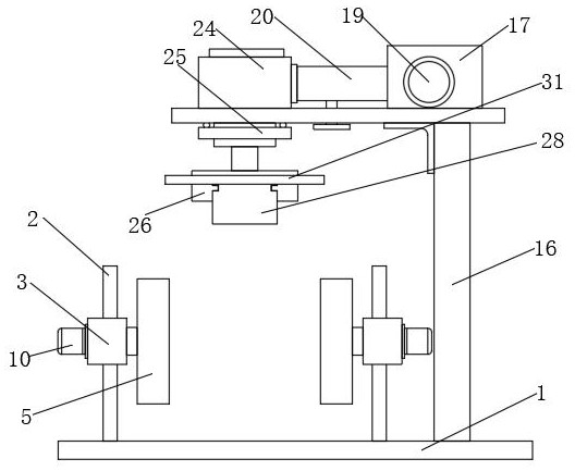 Clamping and fixing mechanism for processing of automobile brake drums