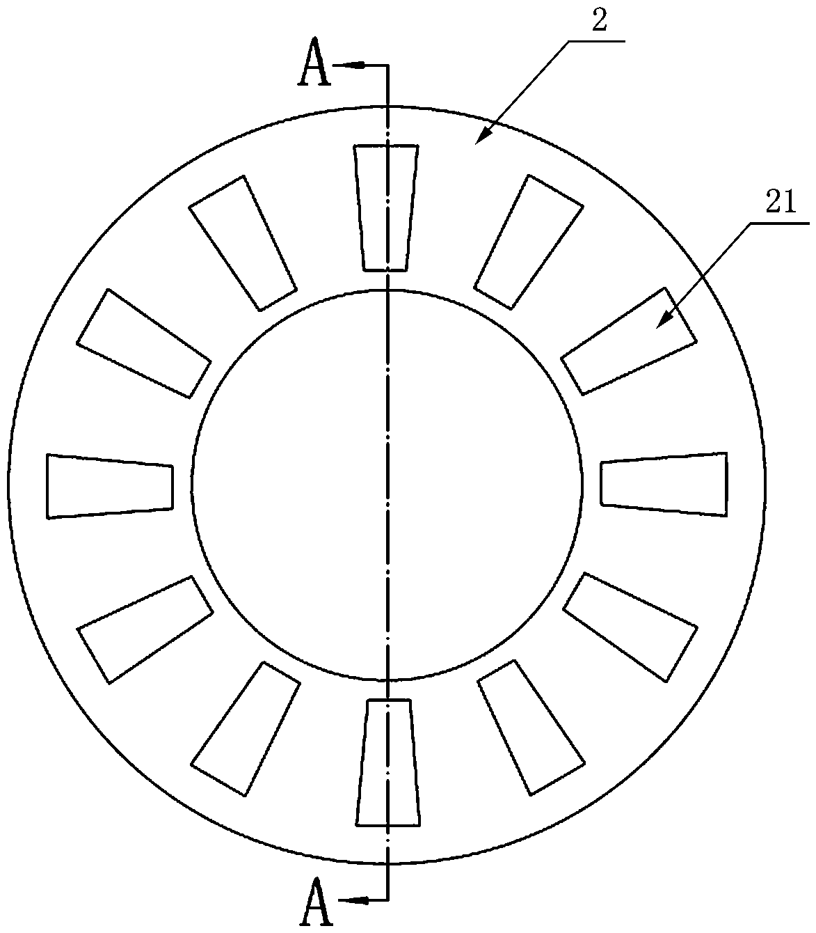 Rotor cage of squirrel cage motor