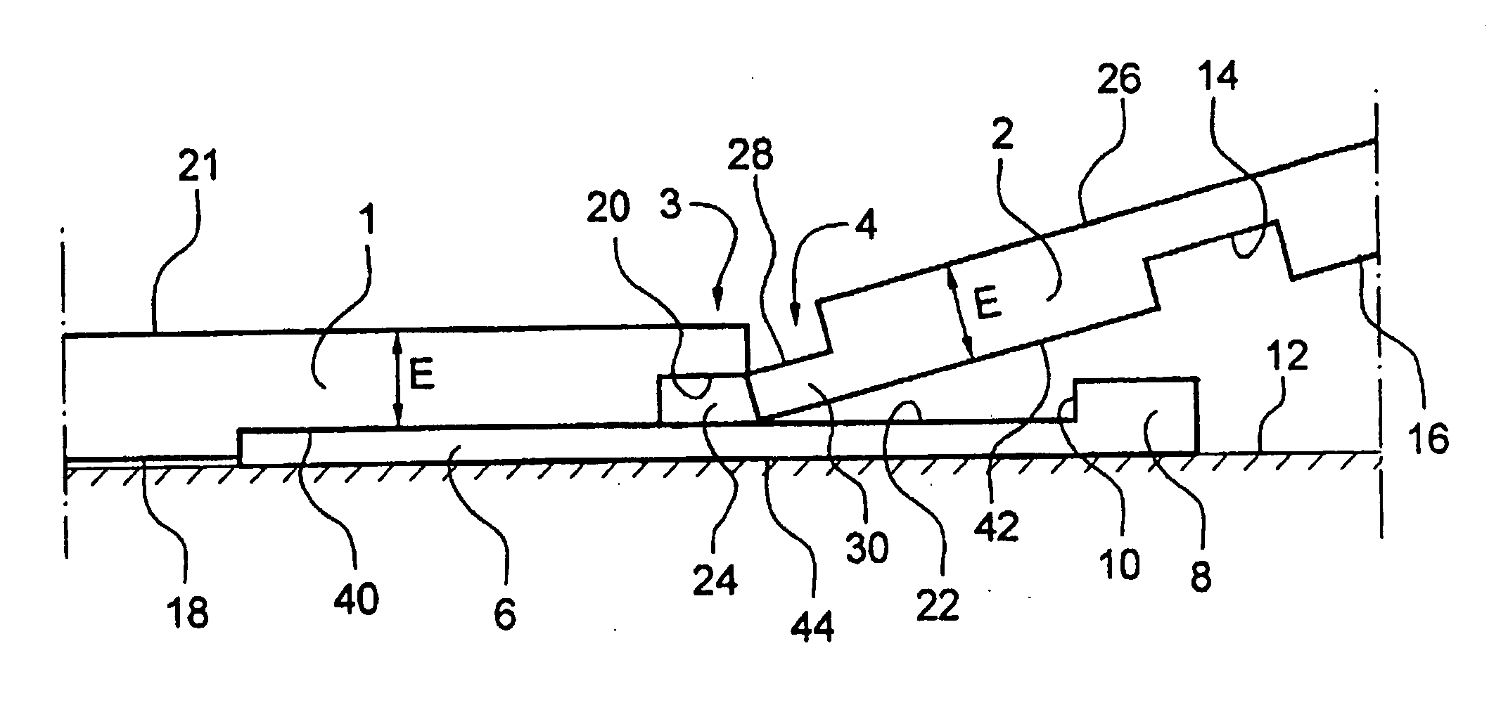 Floor panel with a tongue, groove and a strip