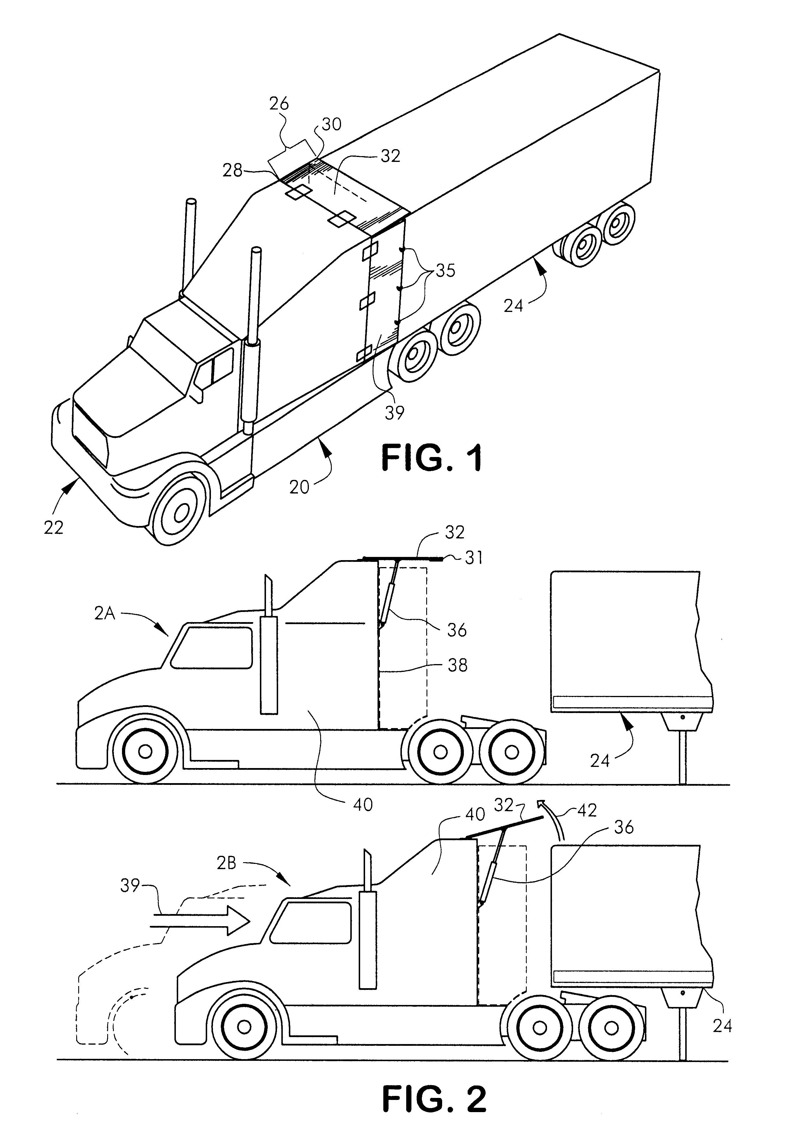 Fuel-efficient tractor-trailer system