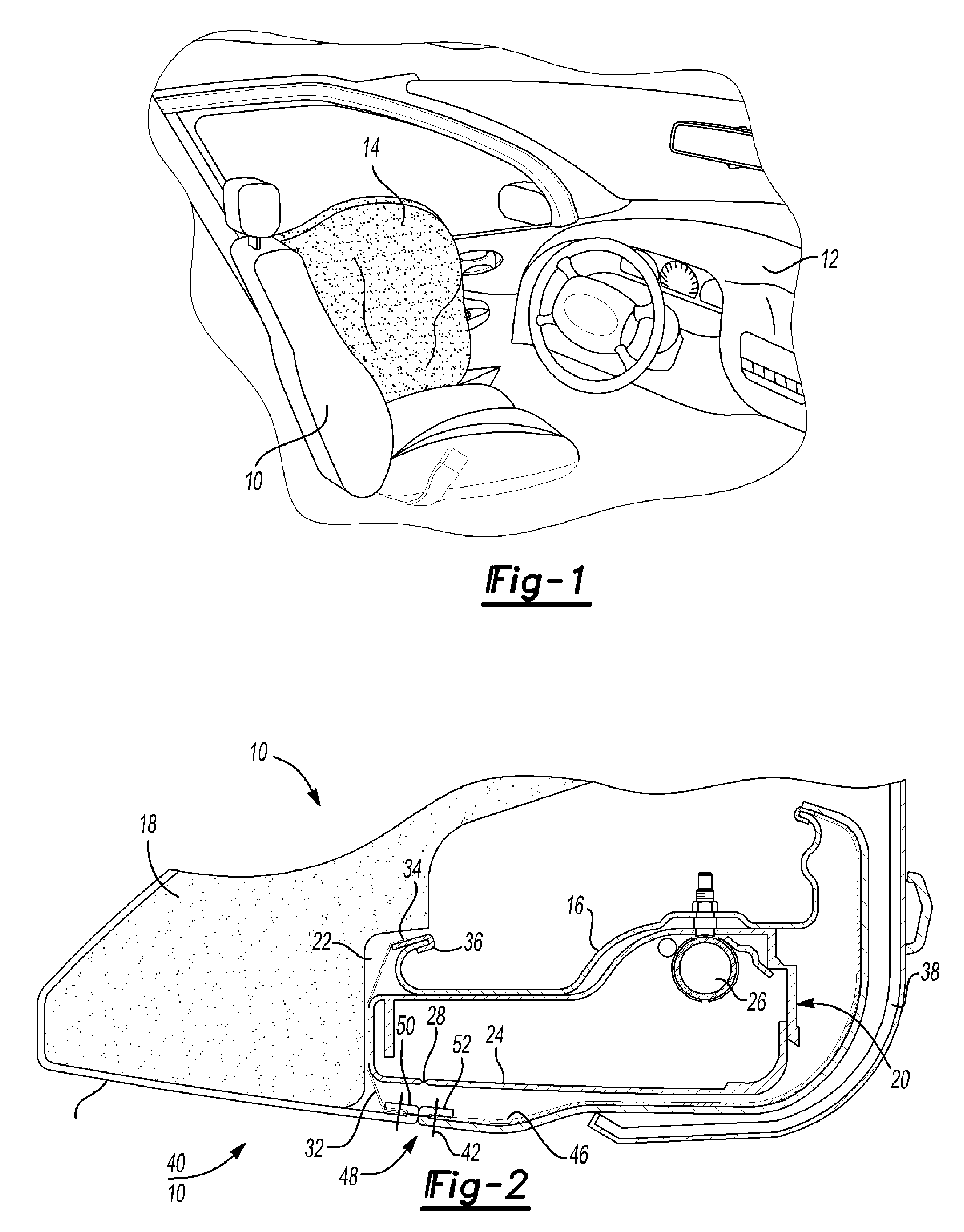 Vehicle seat side air bag system