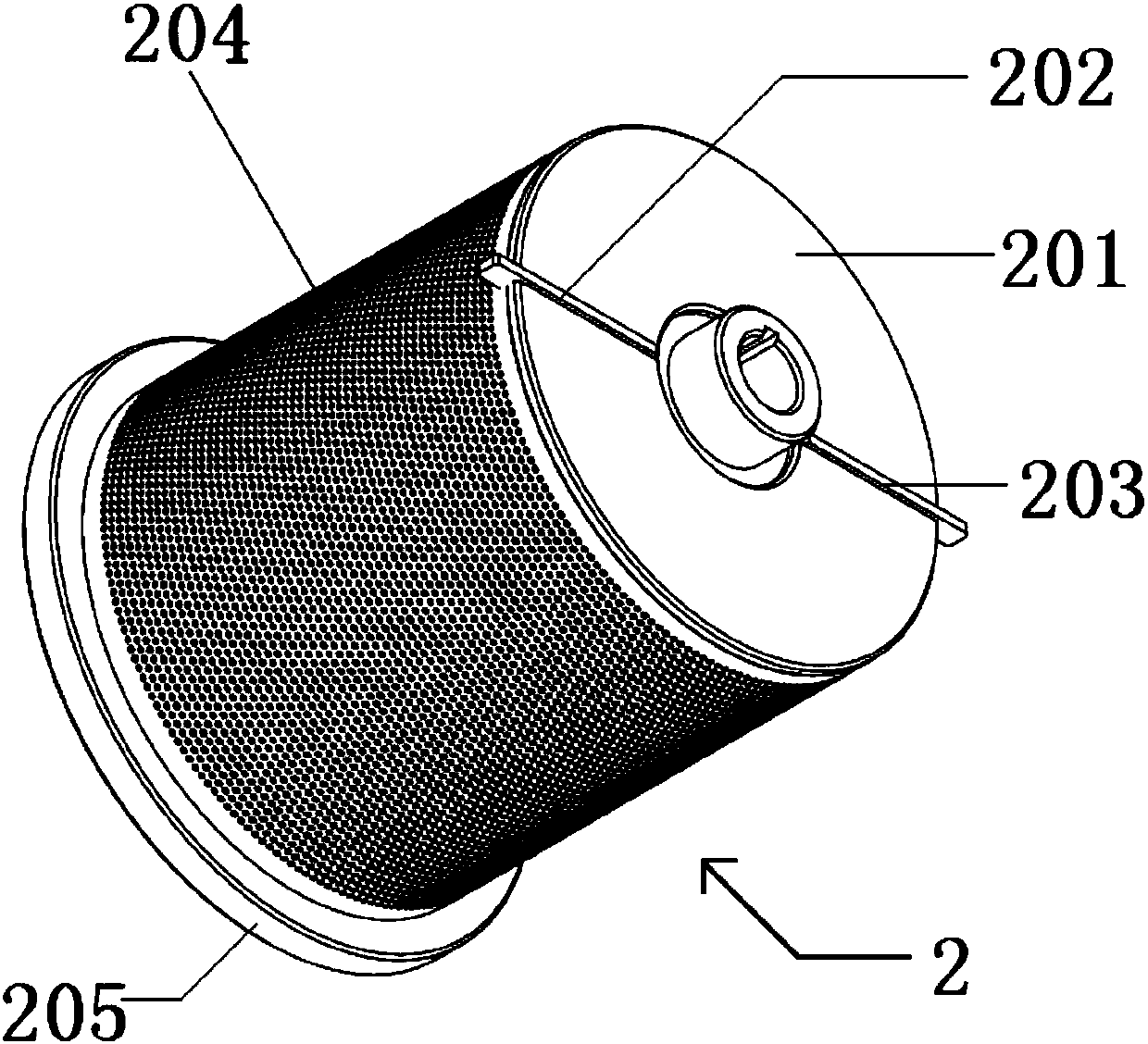 Rotor screen preparing device