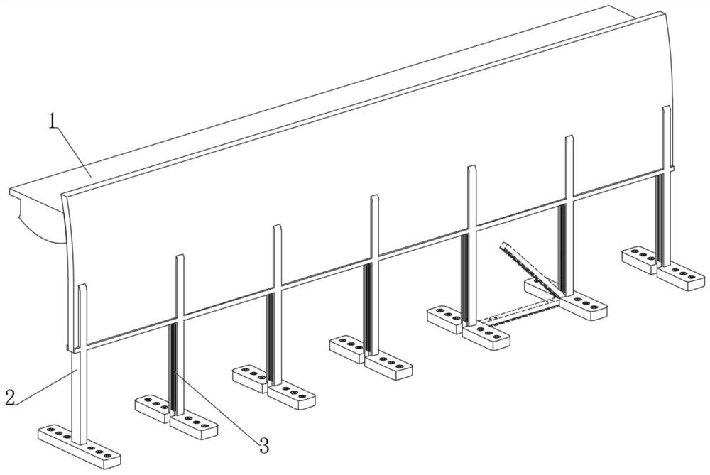 Desk with ground cleaning structure and use method thereof