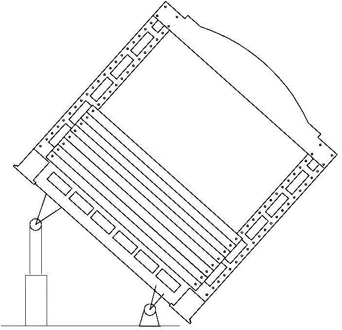 Large-inclination-angle coal seam similar simulation experimental device and method