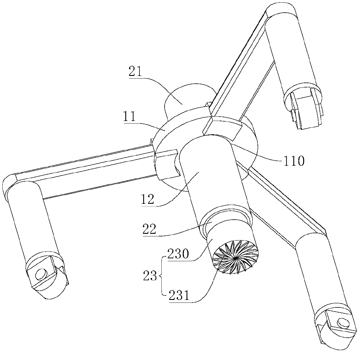 Focus removing device for dermatology department