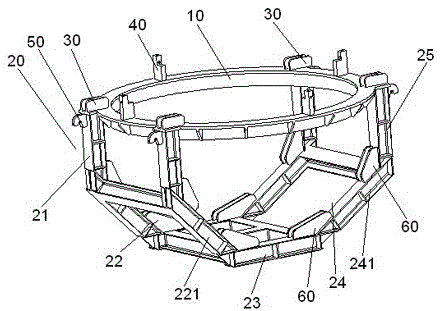 A polyhedral structure for the lower head