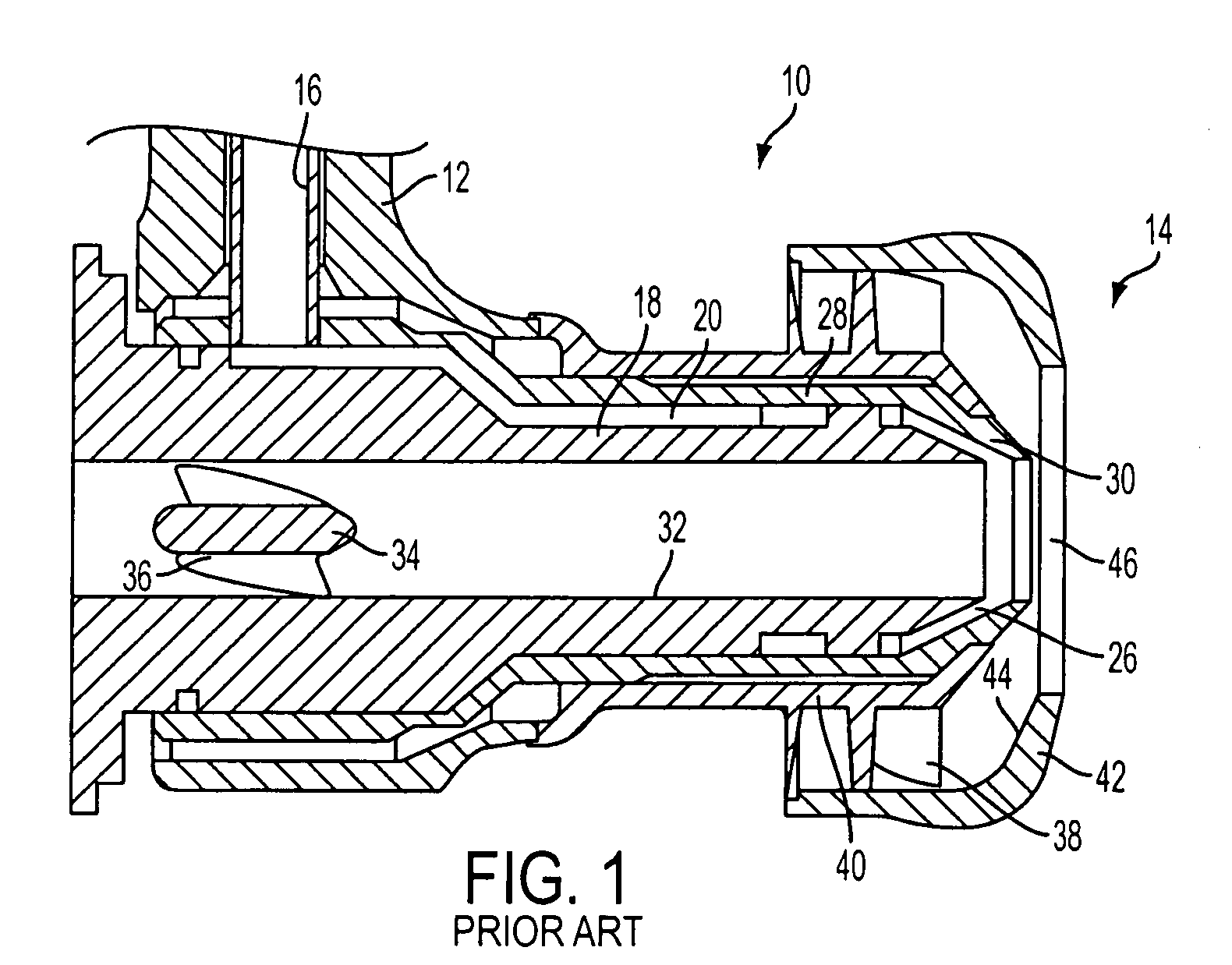 Pre-filming air-blast fuel injector having a reduced hydraulic spray angle