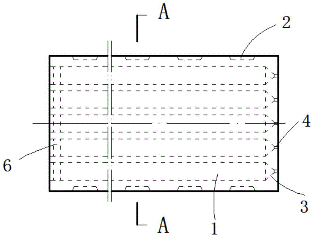 Hollow ribbon board, ribbed slab with hollow ribbon boards and construction formwork system with hollow ribbon boards