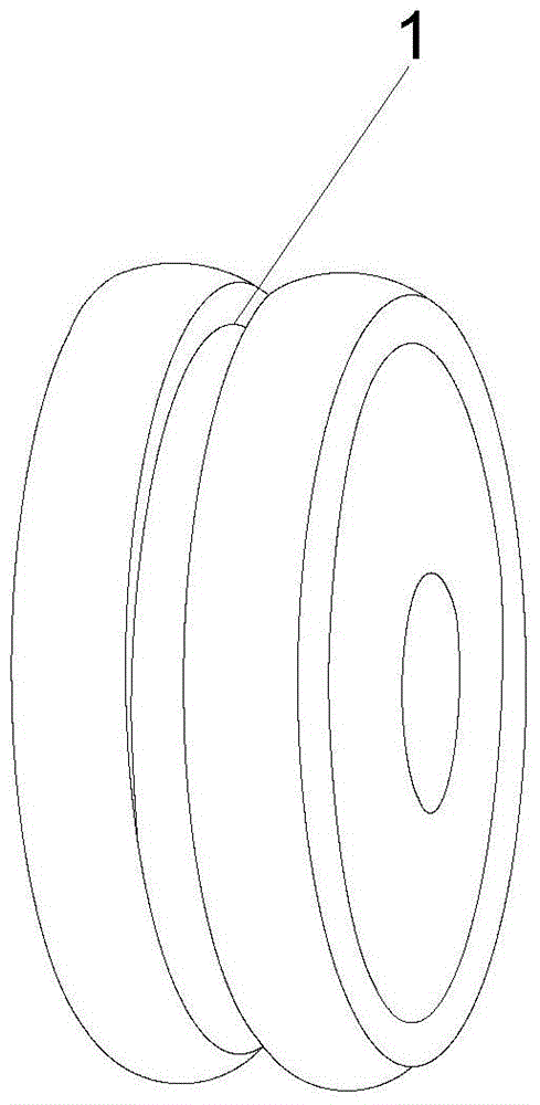 A non-pneumatic tire with a comfortable elastic structure tread