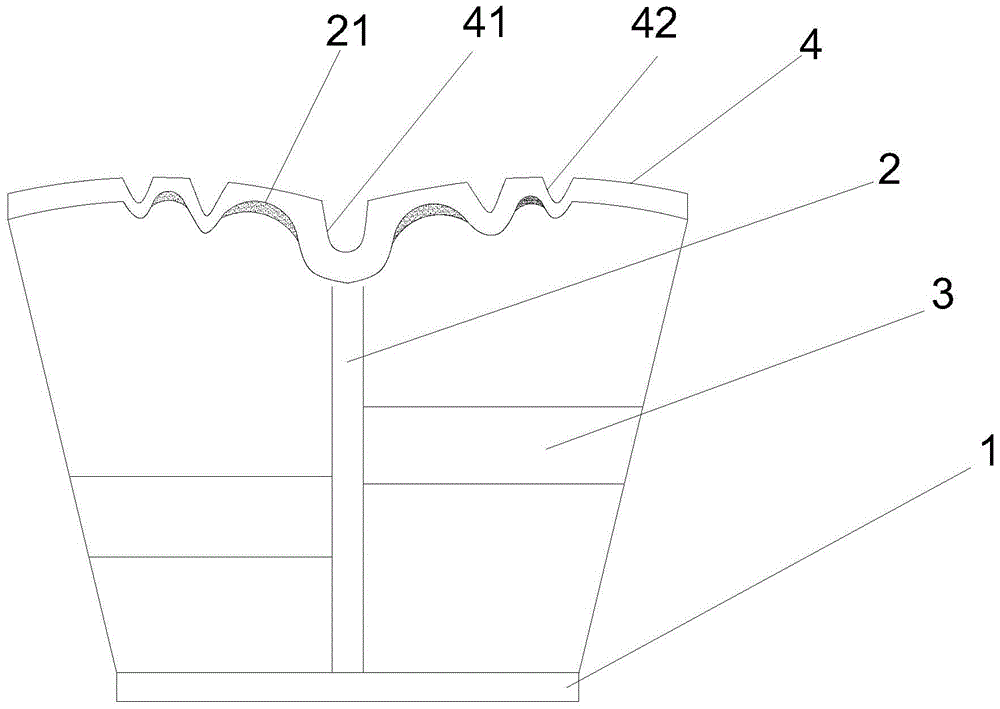 A non-pneumatic tire with a comfortable elastic structure tread