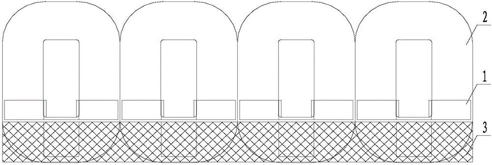 Protective structure for amorphous alloy transformer core chippings