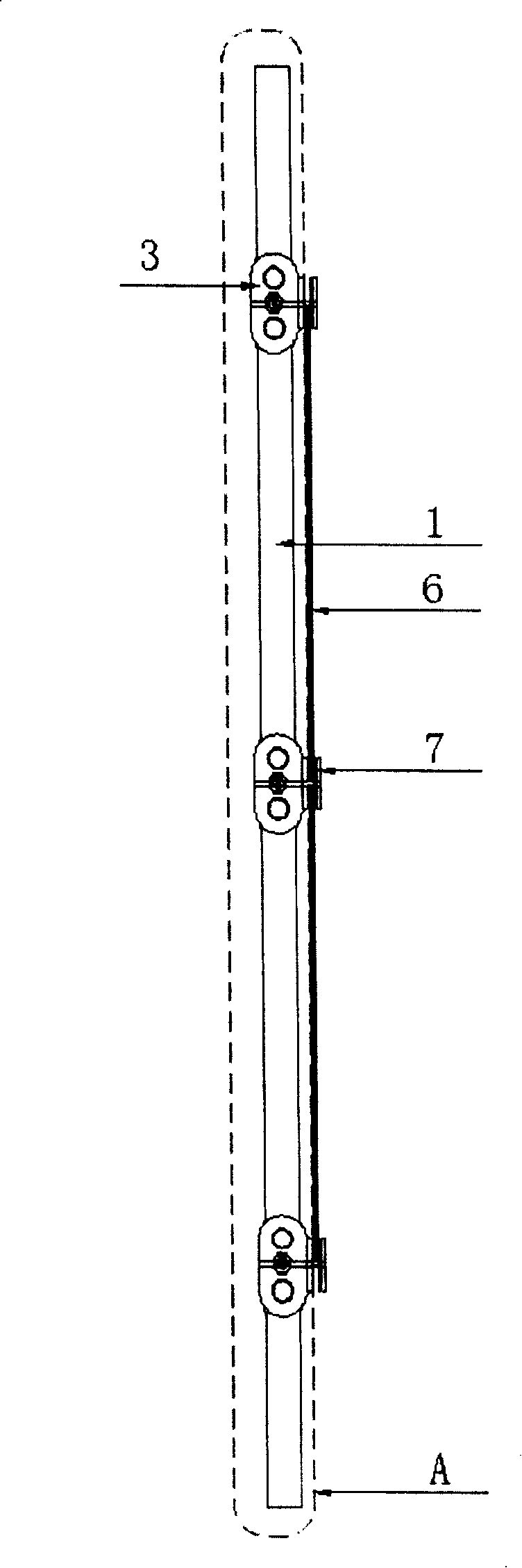 Point-supporting glass curtain wall structure