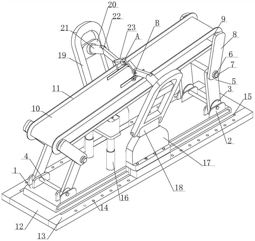 Part conveying device for engineering machinery production and machining