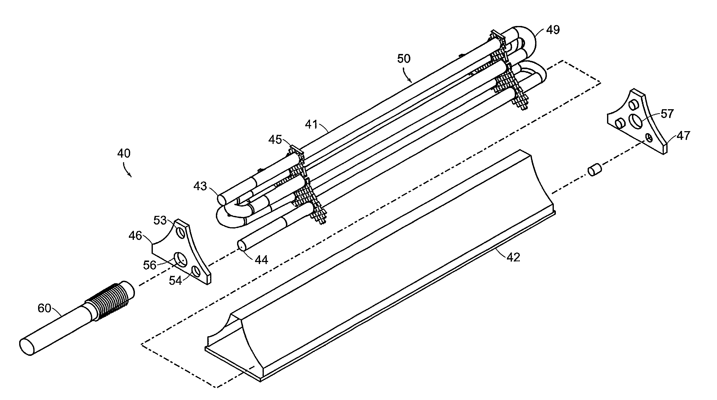 Perforated fin heat exchangers and catalytic support