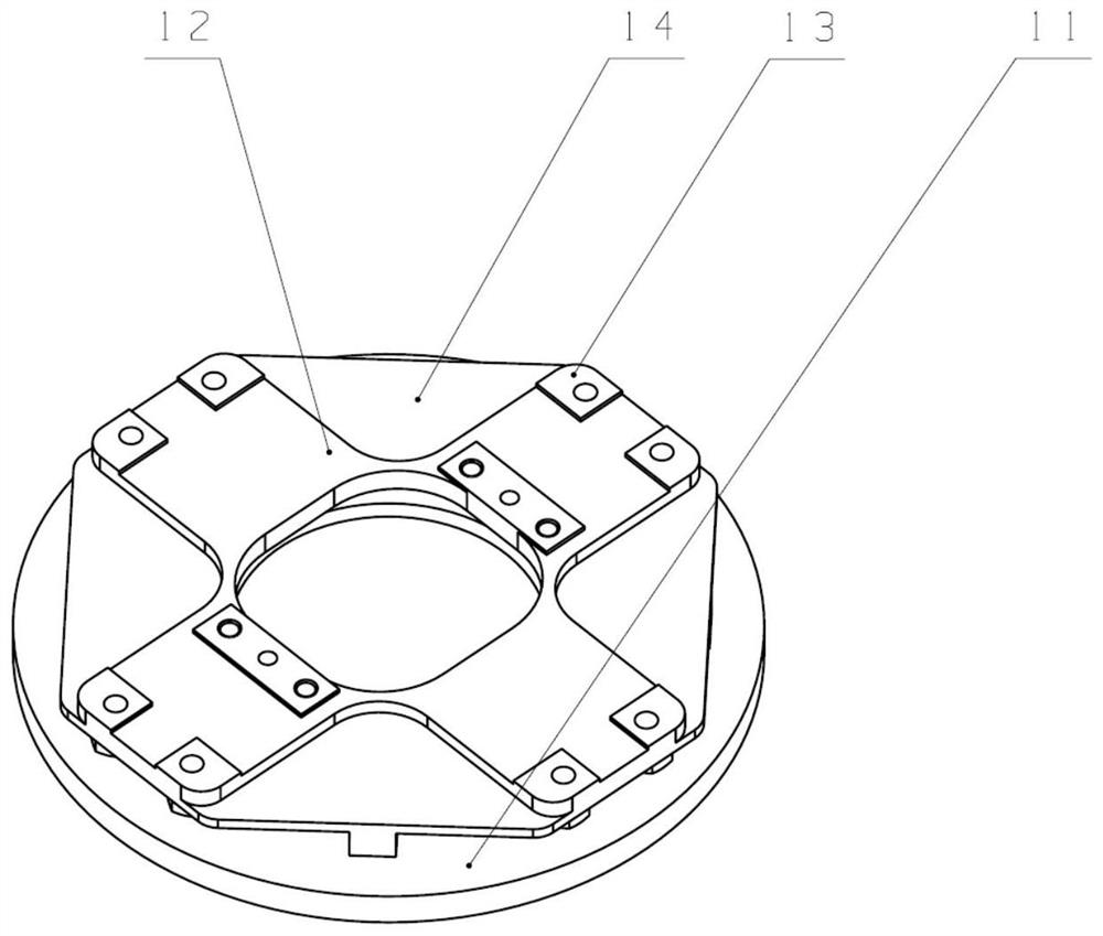 Reactive-force-free fast reflecting mirror based on flexible support