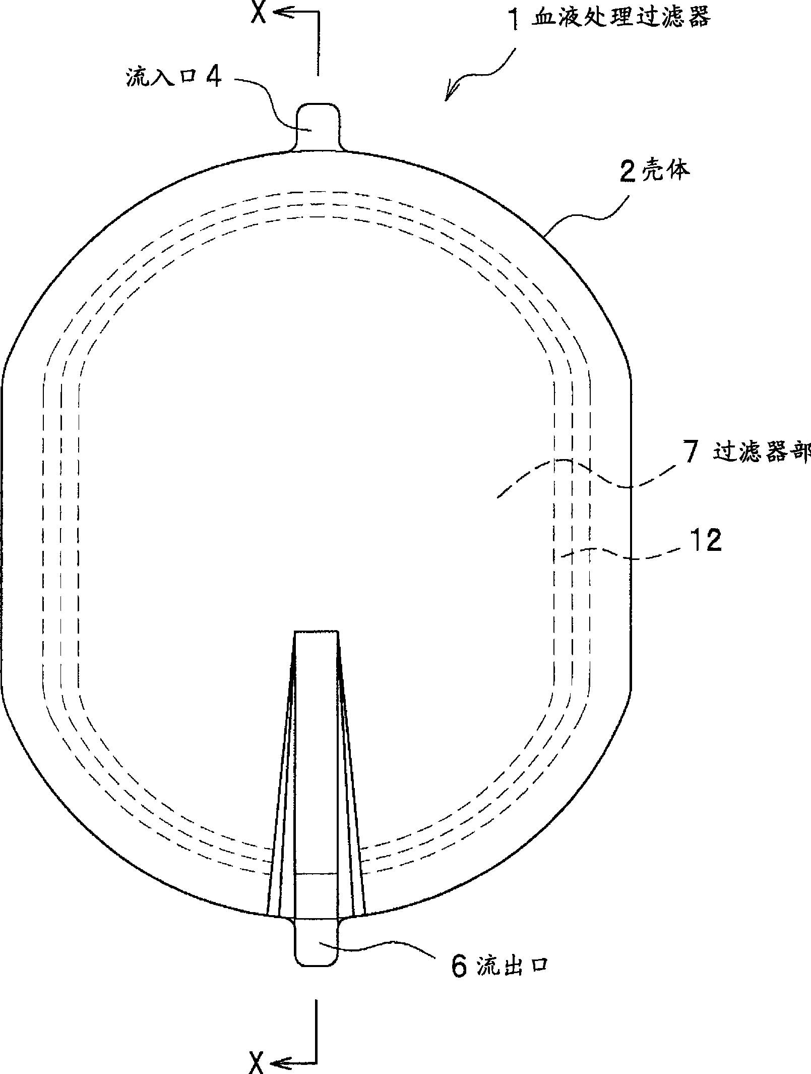 Blood treatment filter and blood treatment circuit