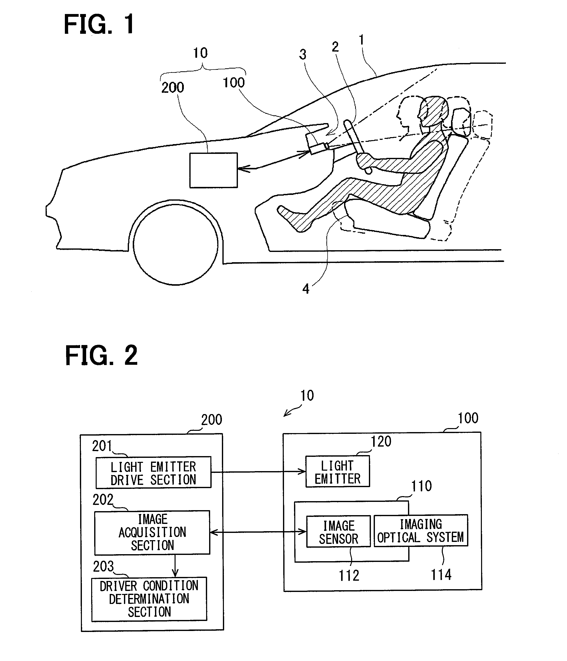 Face image capturing device and driver condition determination device