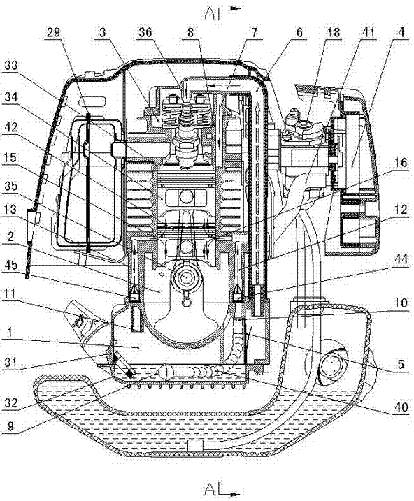 Handheld four-travel engine lubrication system