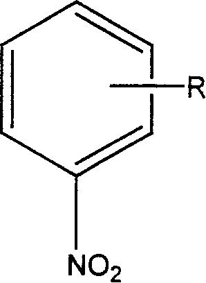 Degradation of nitrobenzol fomite with catalytic wetting shared oxidative method