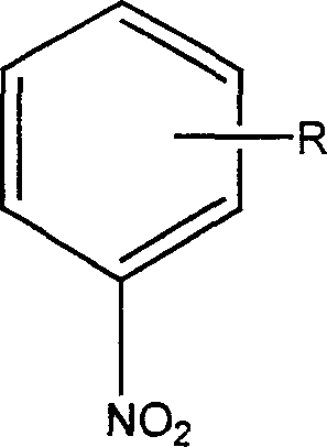 Degradation of nitrobenzol fomite with catalytic wetting shared oxidative method