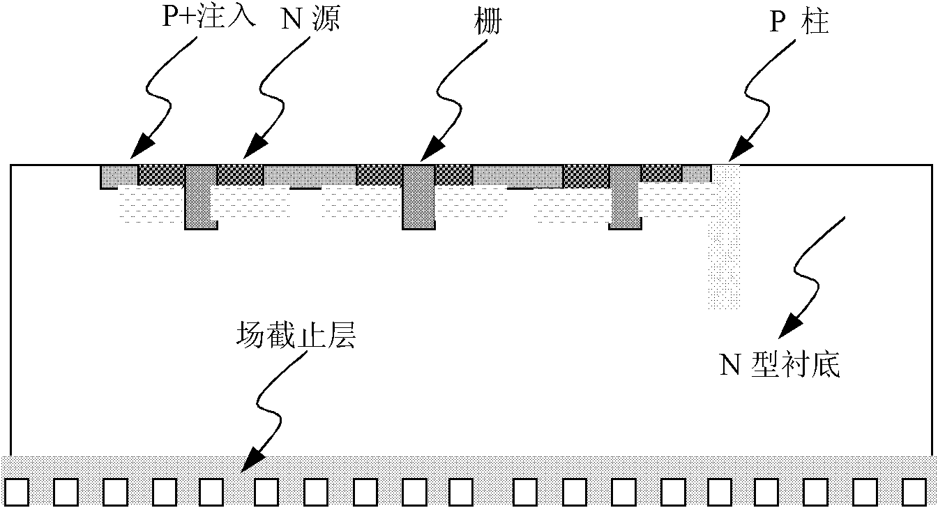 Method for manufacturing insulated gate bipolar transistor (IGBT) component combined with fast recovery diode (FRD)