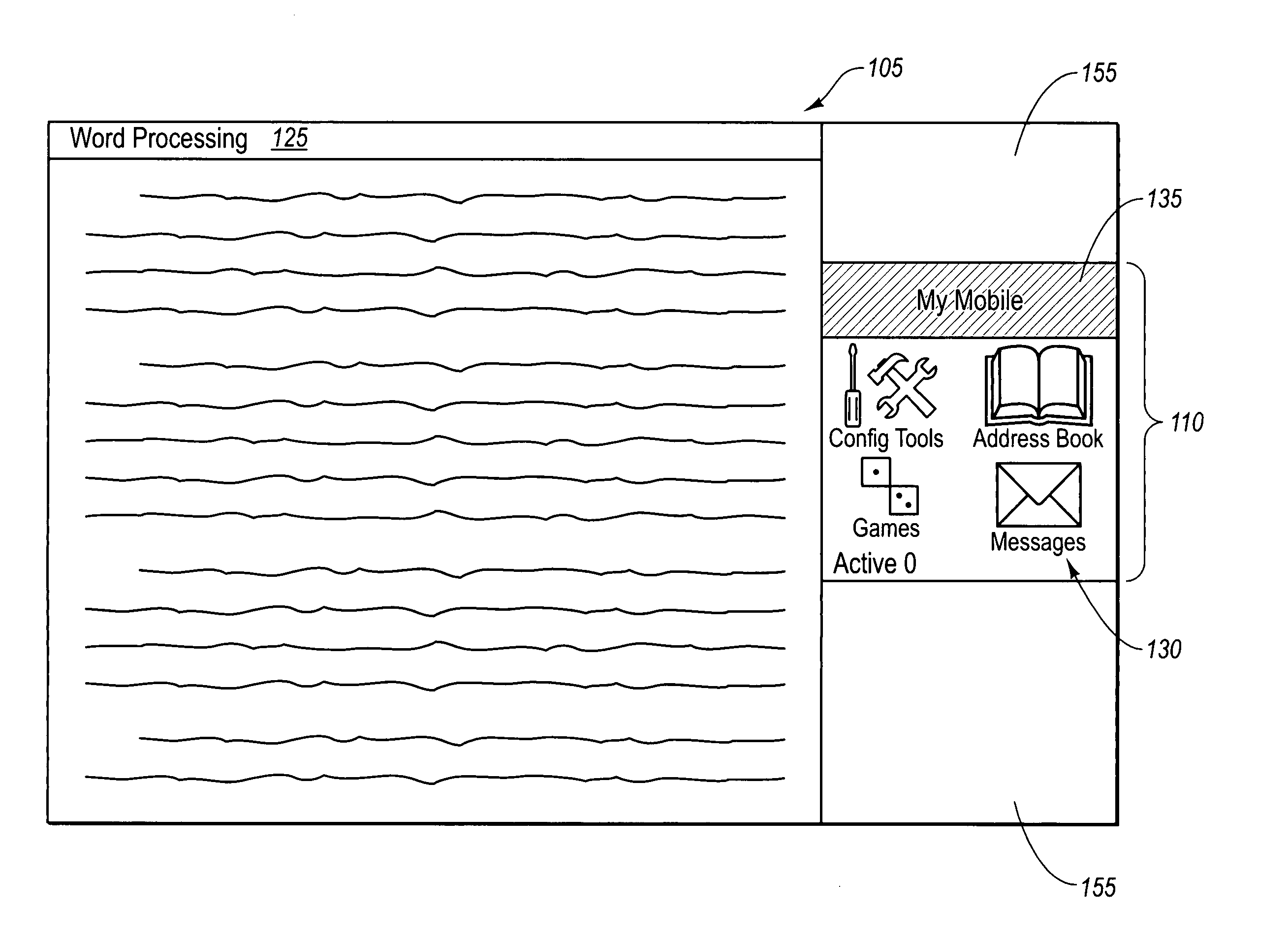 Mobile device interactions through objects on a computer