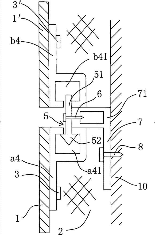 Stone ceramic plate hanging buckle component and mounting process thereof