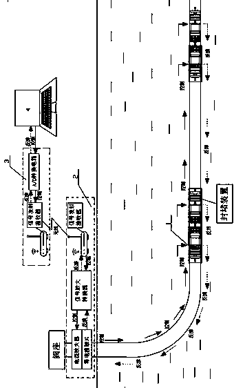 Two-way communication system of intelligent pipe blockage robot