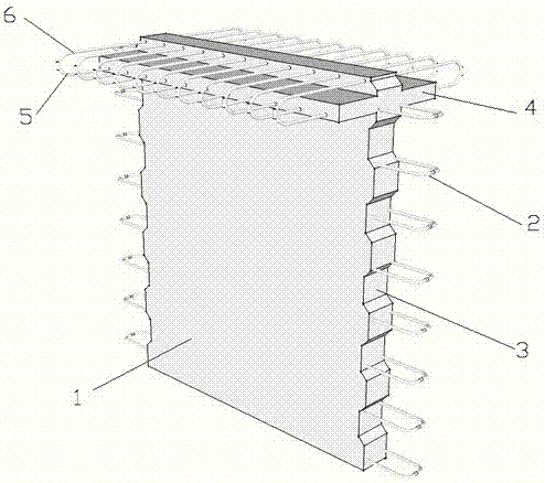 Fabricated shear wall suitable for frame shear wall structure and mounting method thereof